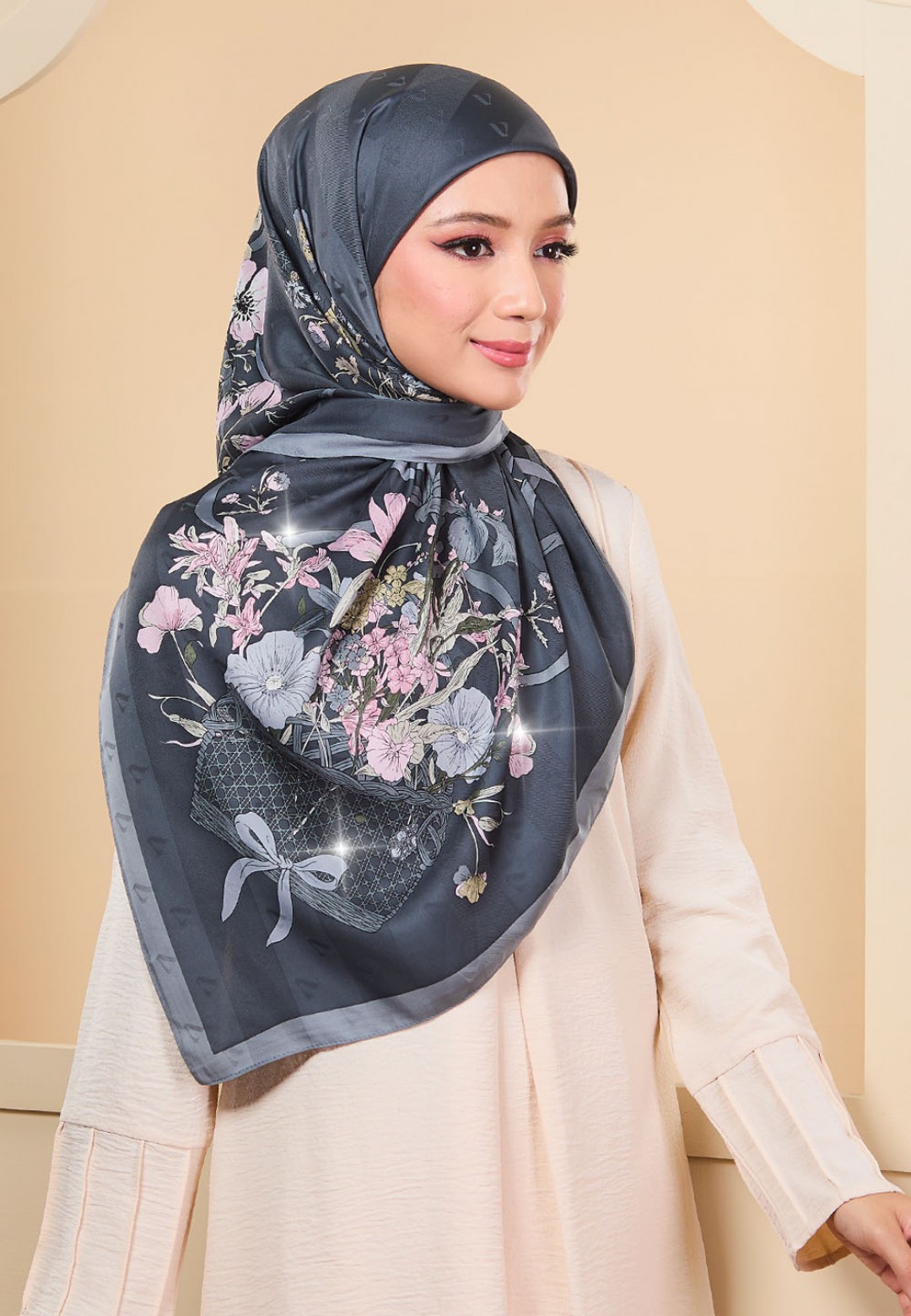 SQ ELOISE JACQUARD TWILL PRINTED DIAMOND