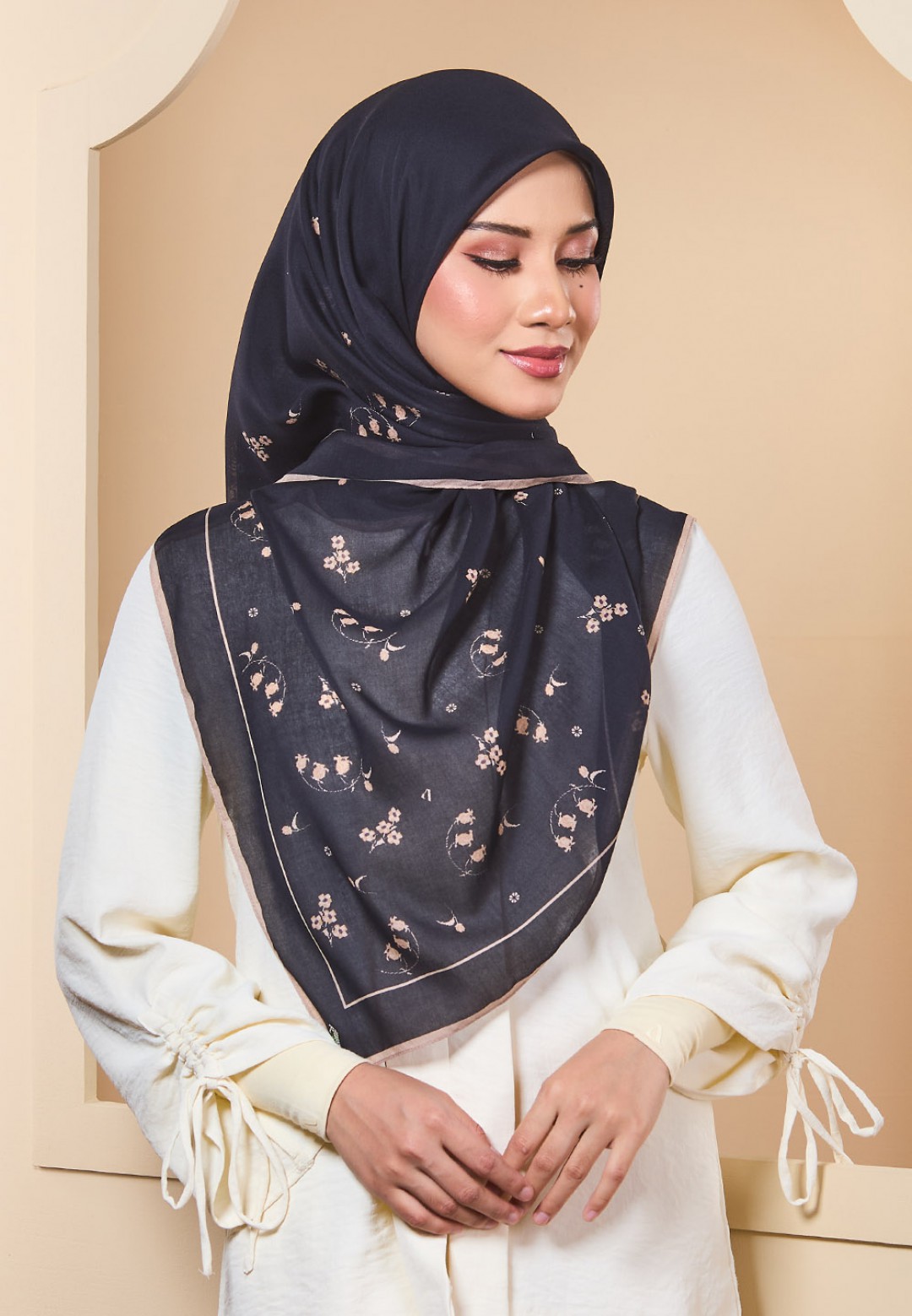 SQ SHAZLEN VOILE PRINTED