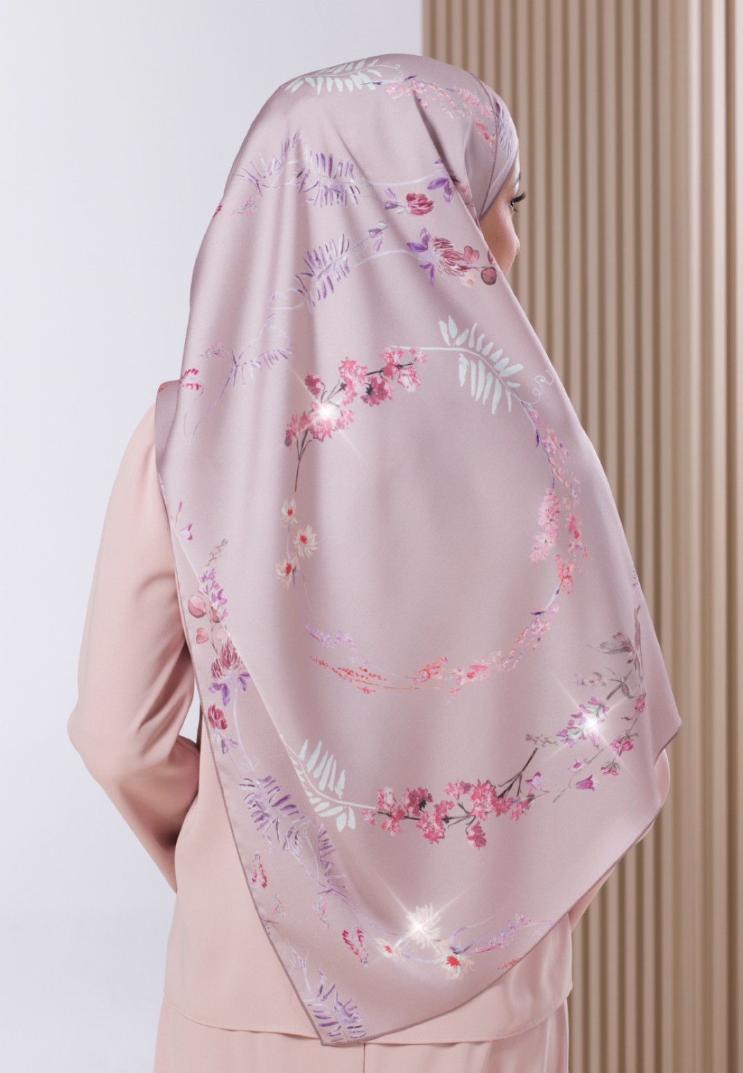 SHAWL 298 DELAIRE PRINTED DIAMOND