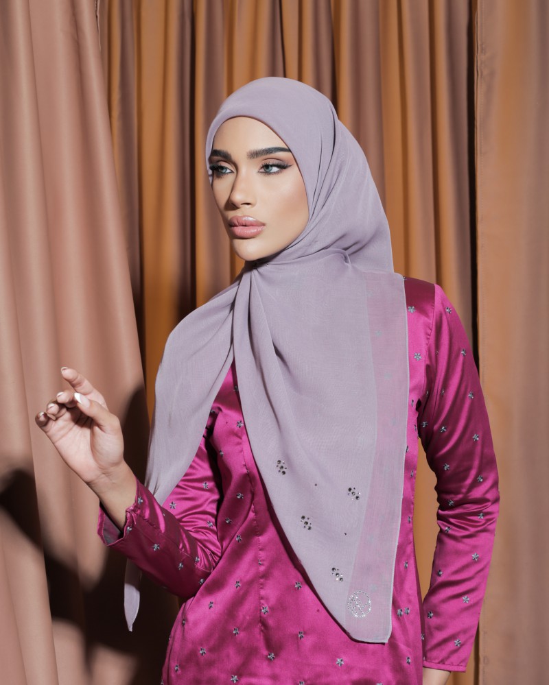 SQUARE LENNA VOILE PLAIN DIAMOND