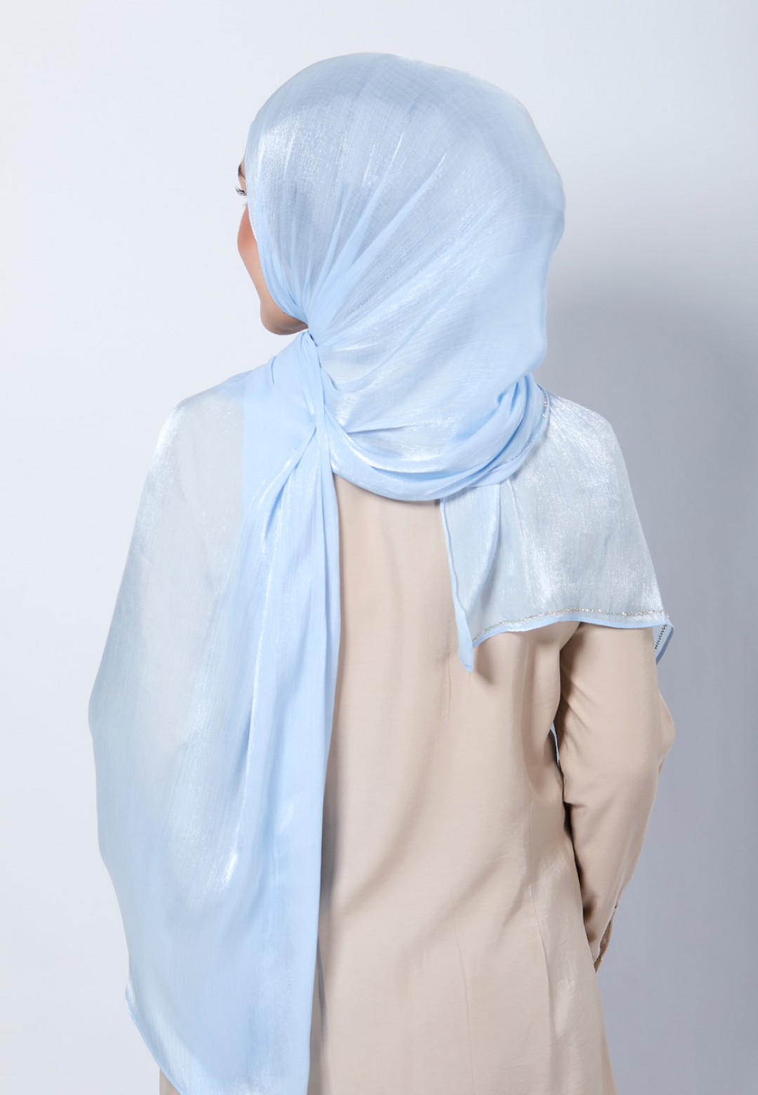 SHAWL GLISTEN SILK PLAIN DIAMOND