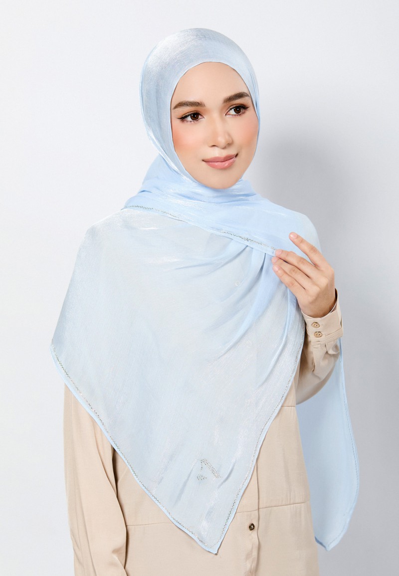 SHAWL GLISTEN SILK PLAIN DIAMOND