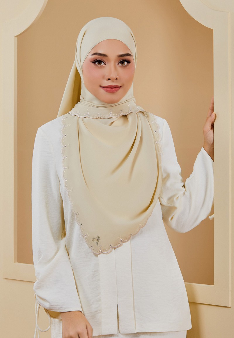 SHAWL EMBROIDERY DAHLIA