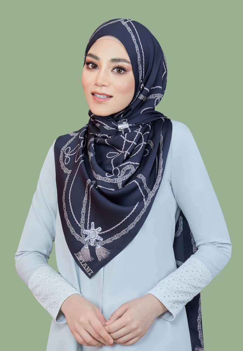 SHAWL TWIN TASSEL PTD 219