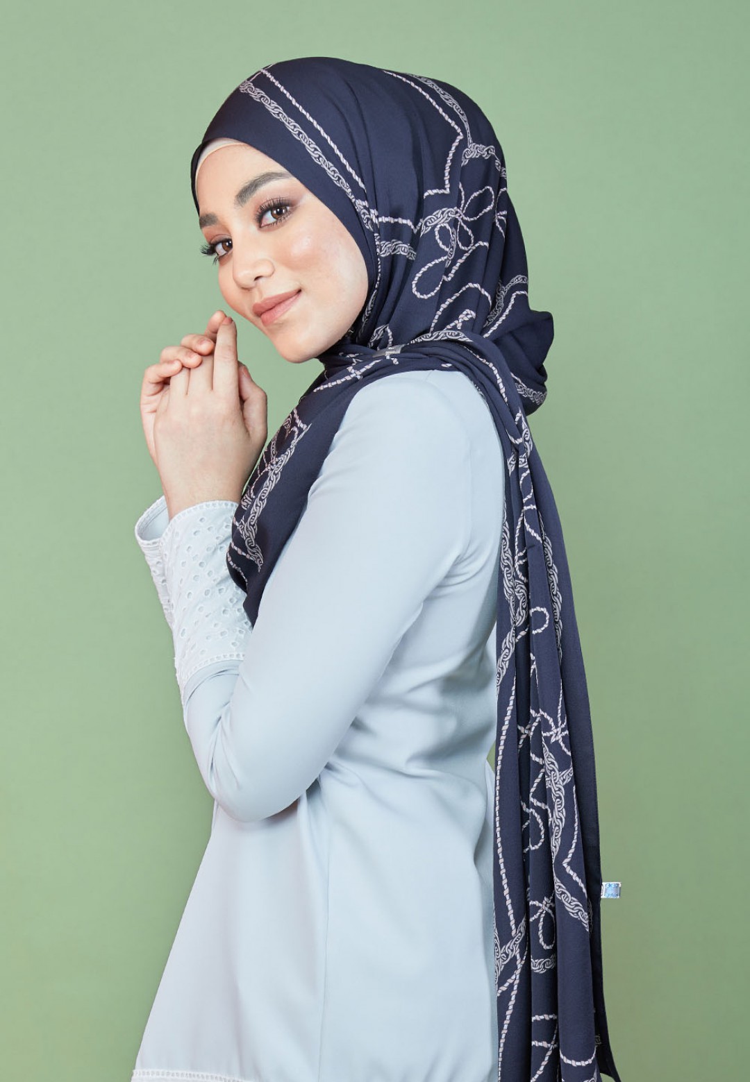 SHAWL TWIN TASSEL PTD 219