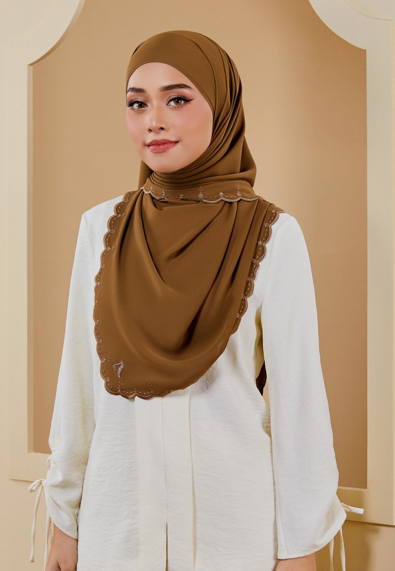 SHAWL EMBROIDERY DAHLIA