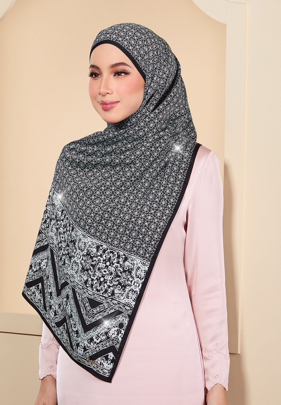 SHAWL ALIZE PRINTED DIAMOND