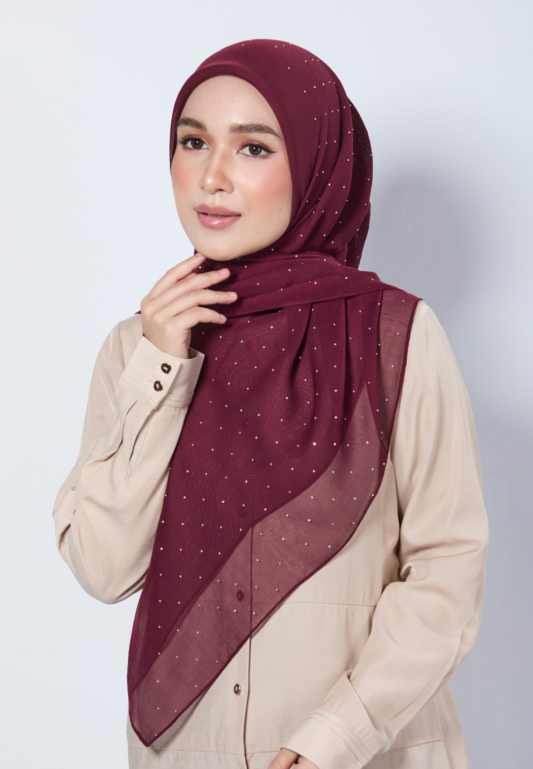 SQ FROST VOILE PLAIN DIAMOND