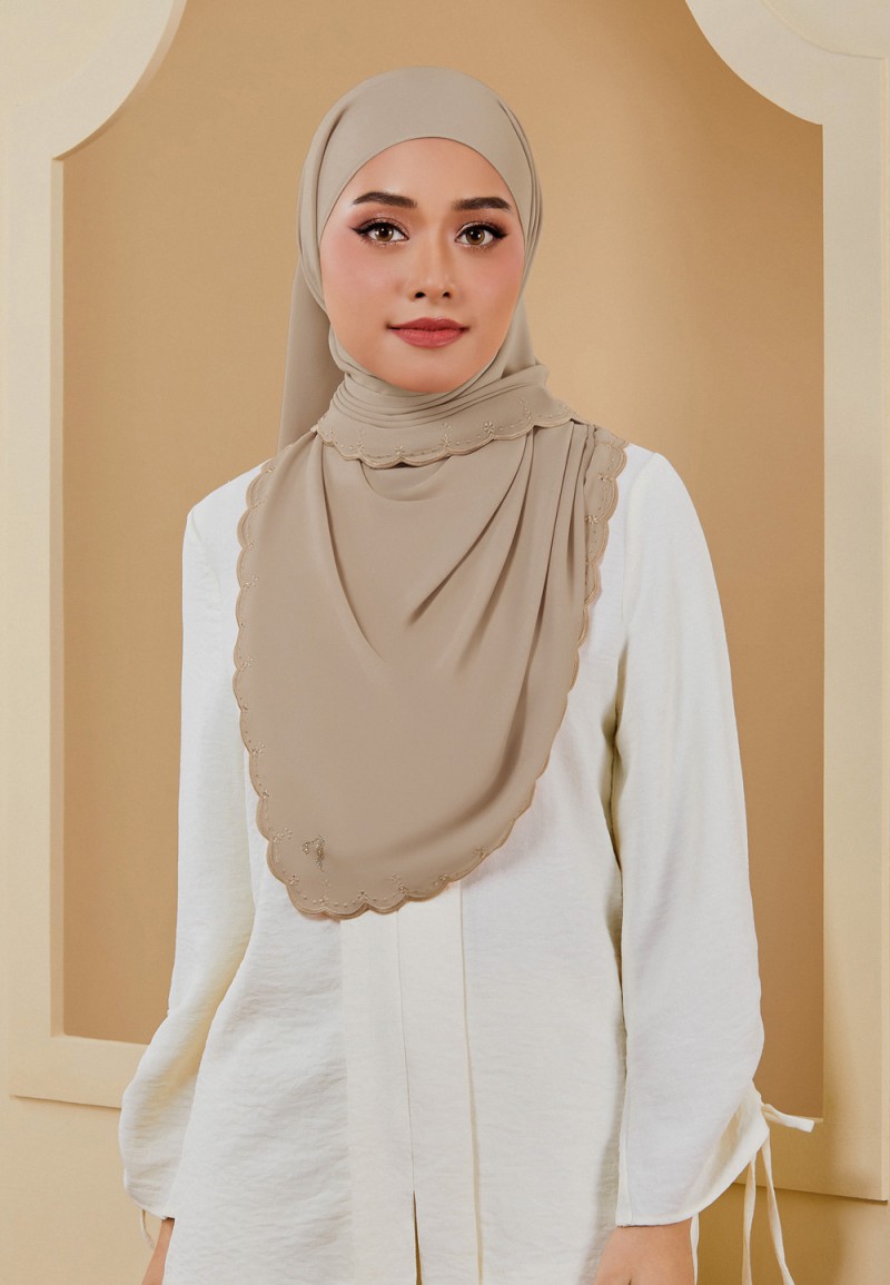 SHAWL EMBROIDERY DAHLIA