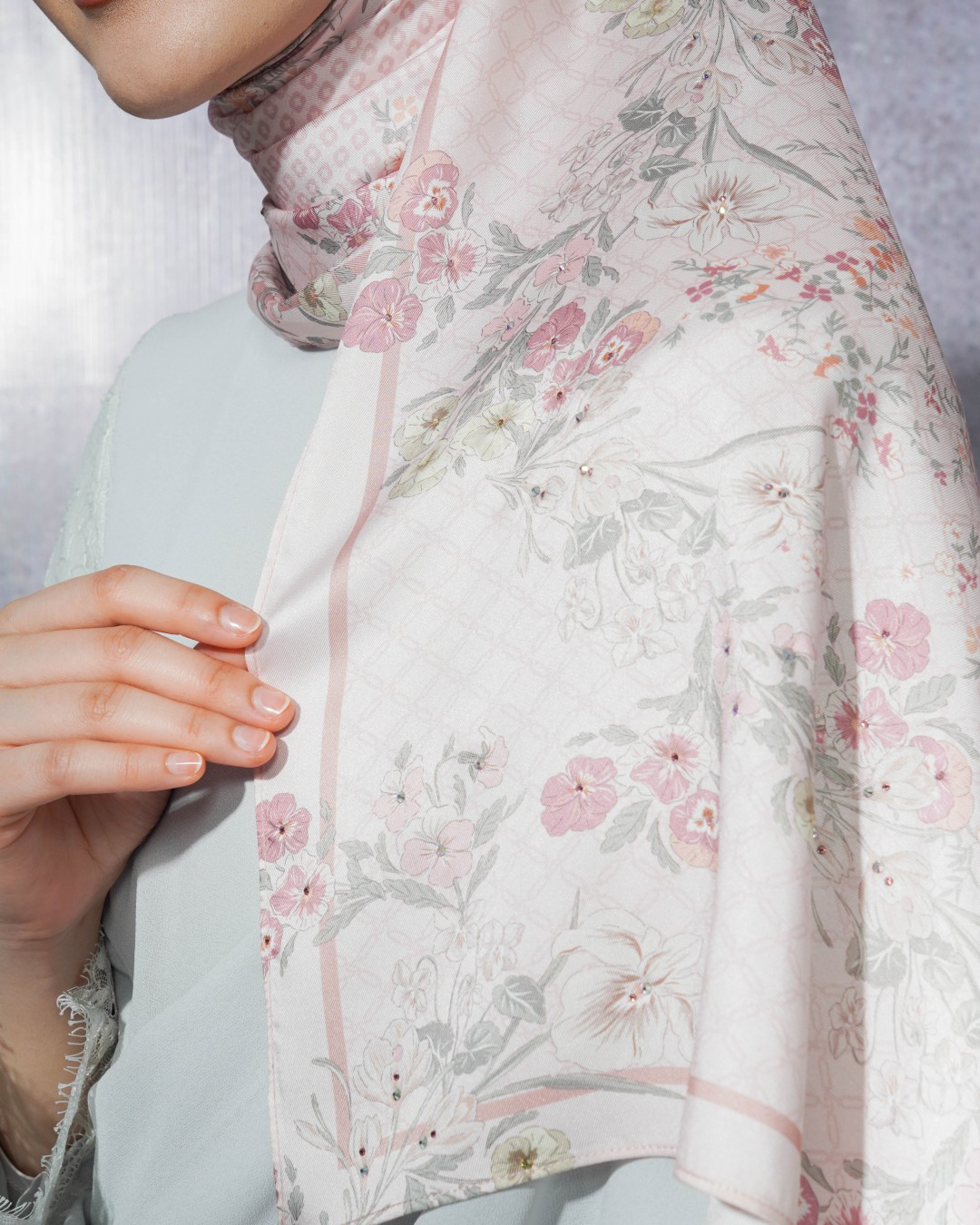 SHAWL AUBREY PRINTED LUXE