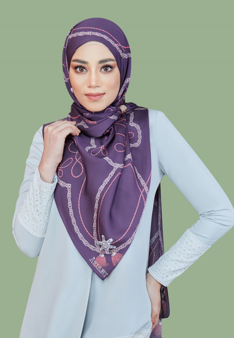 SHAWL TWIN TASSEL PTD 219