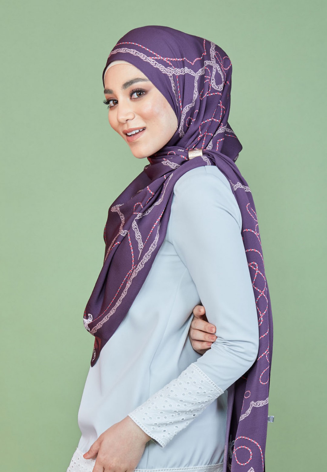 SHAWL TWIN TASSEL PTD 219