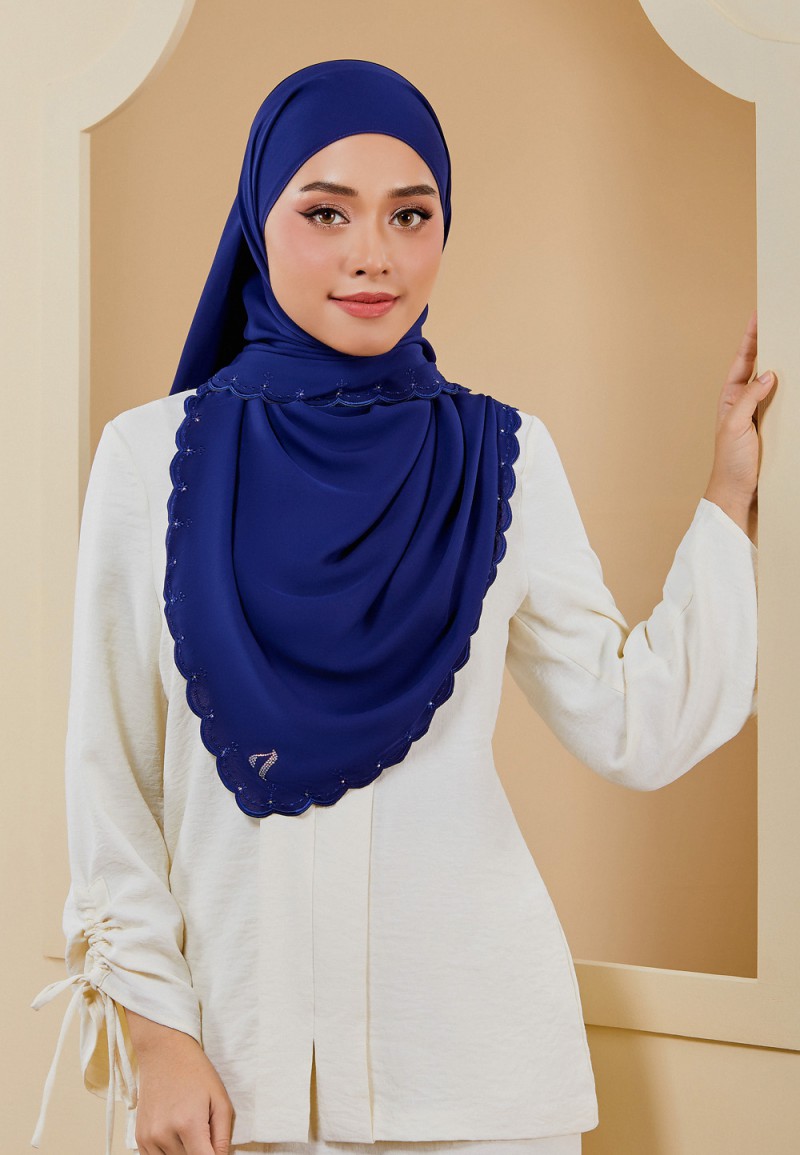 SHAWL EMBROIDERY DAHLIA