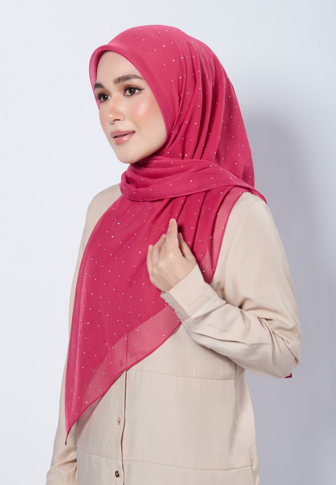 SQ FROST VOILE PLAIN DIAMOND
