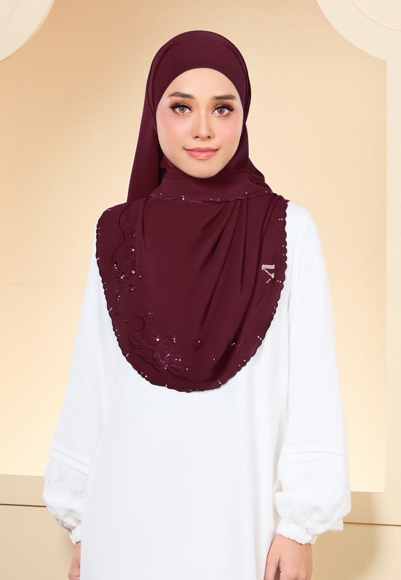 SHAWL JUITA PLAIN EMBROIDERY