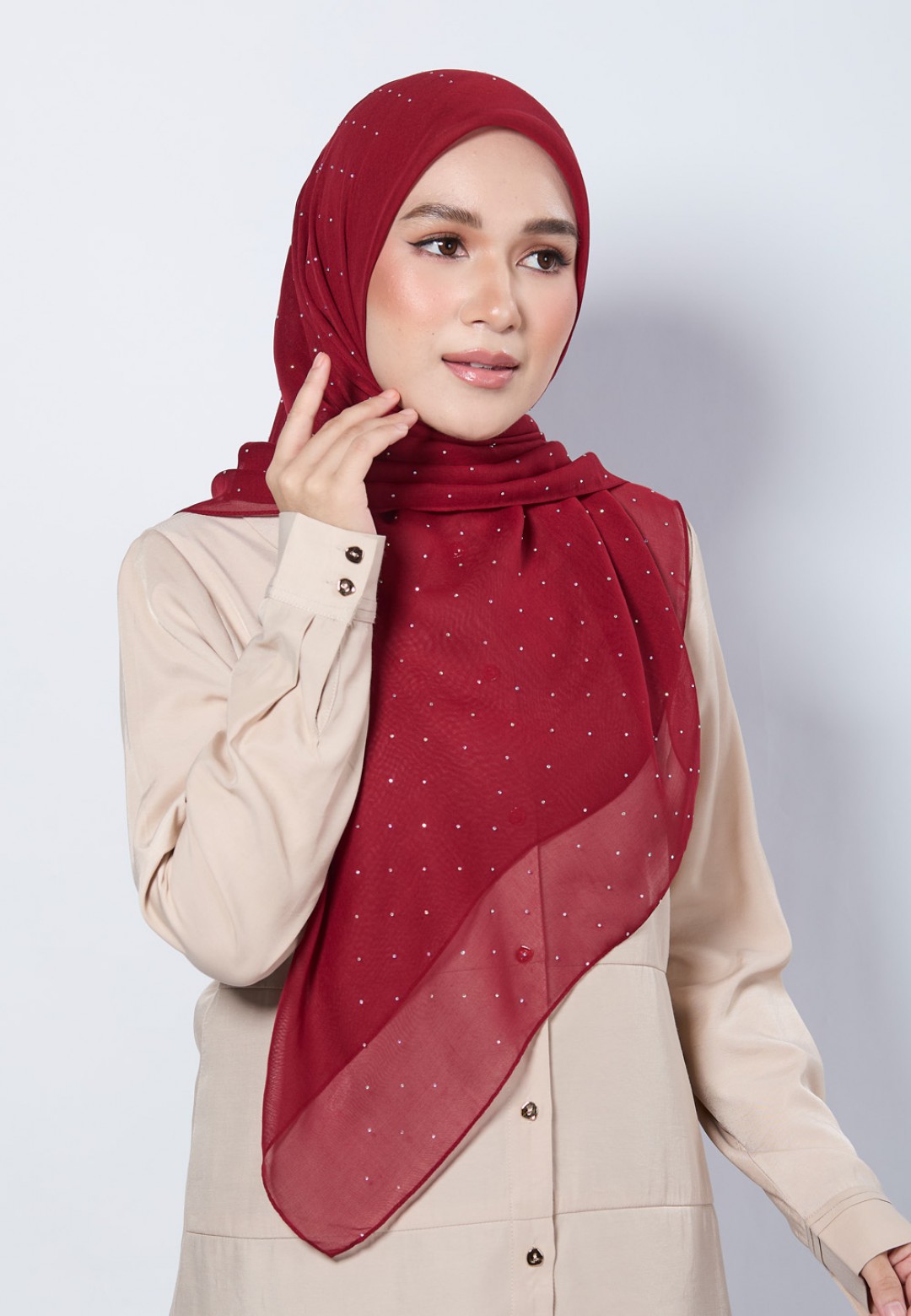 SQ FROST VOILE PLAIN DIAMOND
