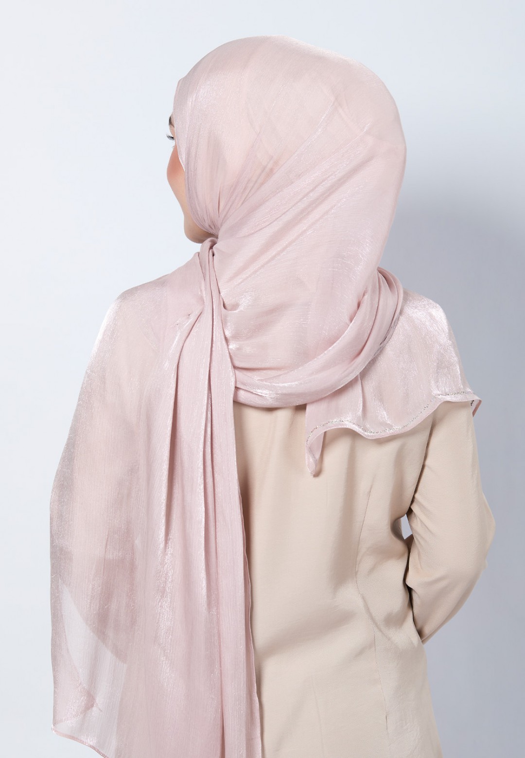 SHAWL GLISTEN SILK PLAIN DIAMOND