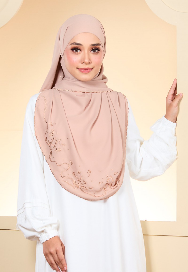 SHAWL JUITA PLAIN EMBROIDERY