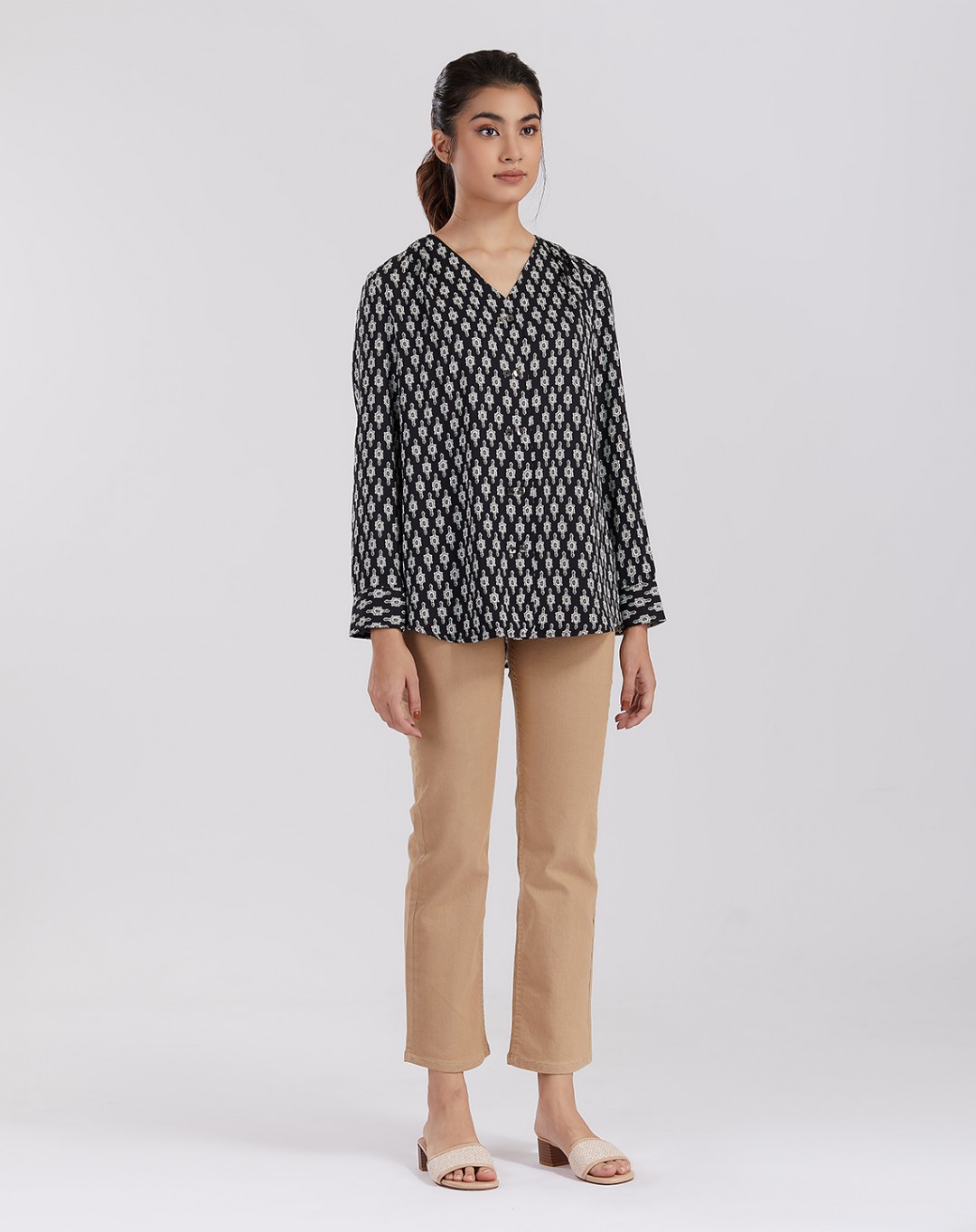 FAIHA PRINTED BLOUSE