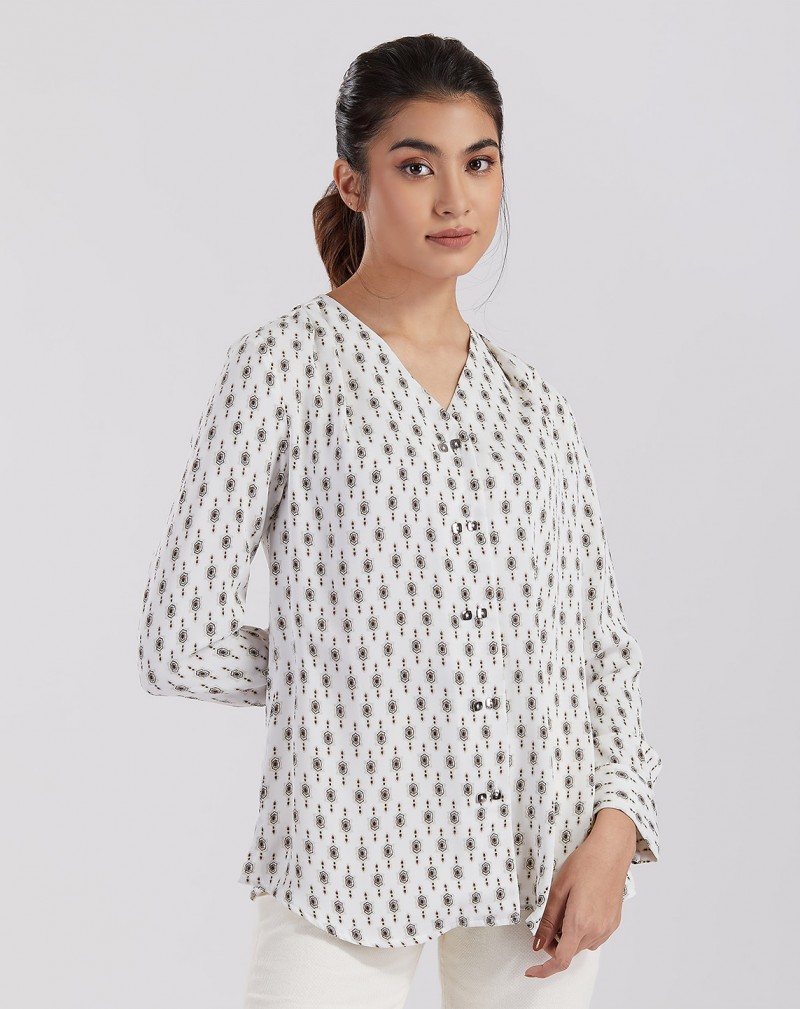 FAIHA PRINTED BLOUSE