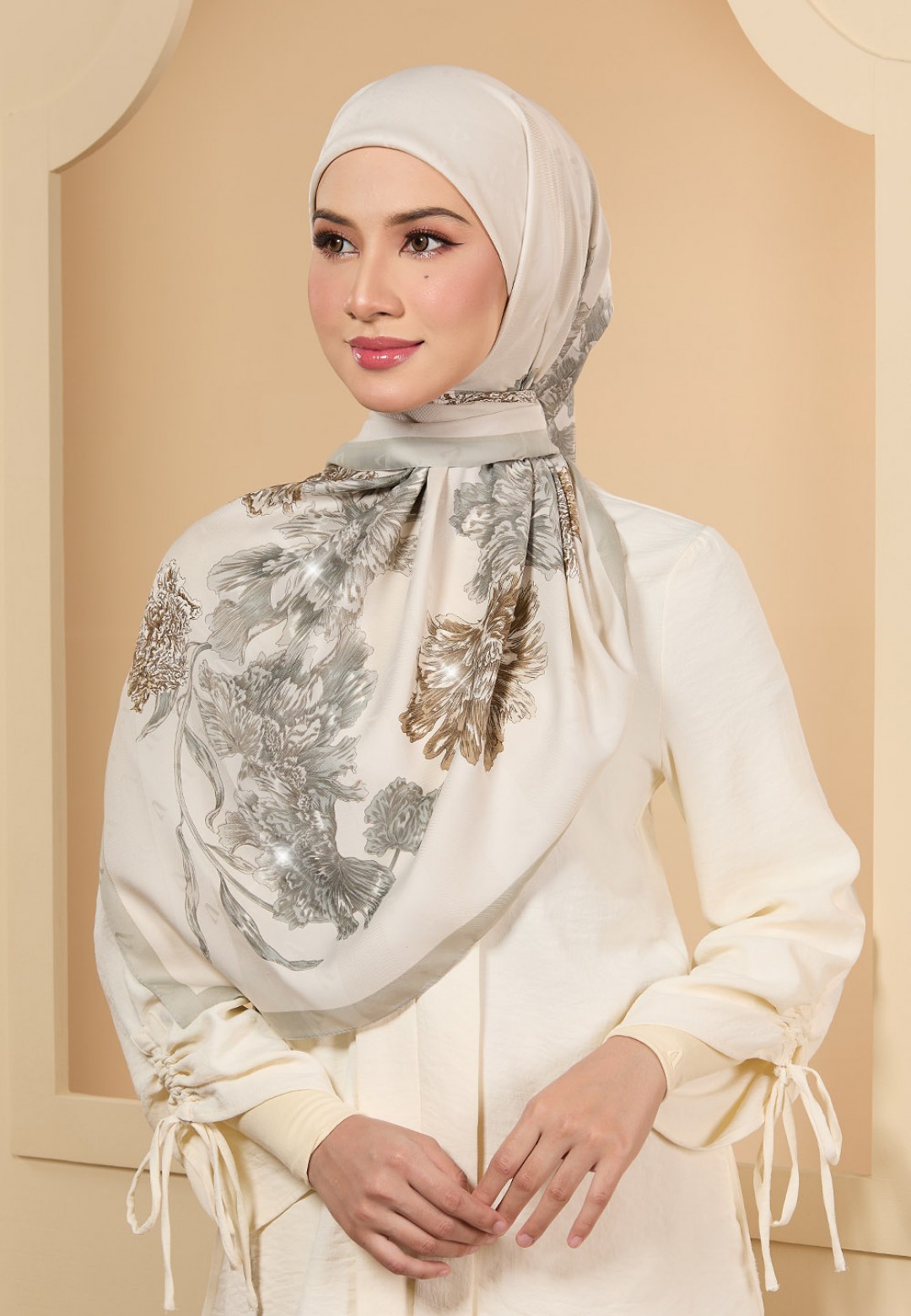 SQ EVANA JACQUARD TWILL PRINTED DIAMOND