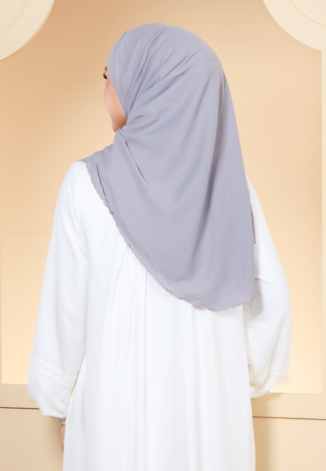SHAWL JUITA PLAIN EMBROIDERY
