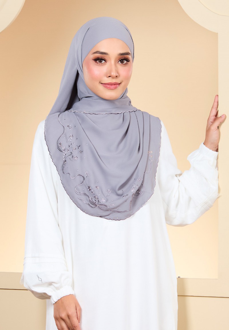 SHAWL JUITA PLAIN EMBROIDERY