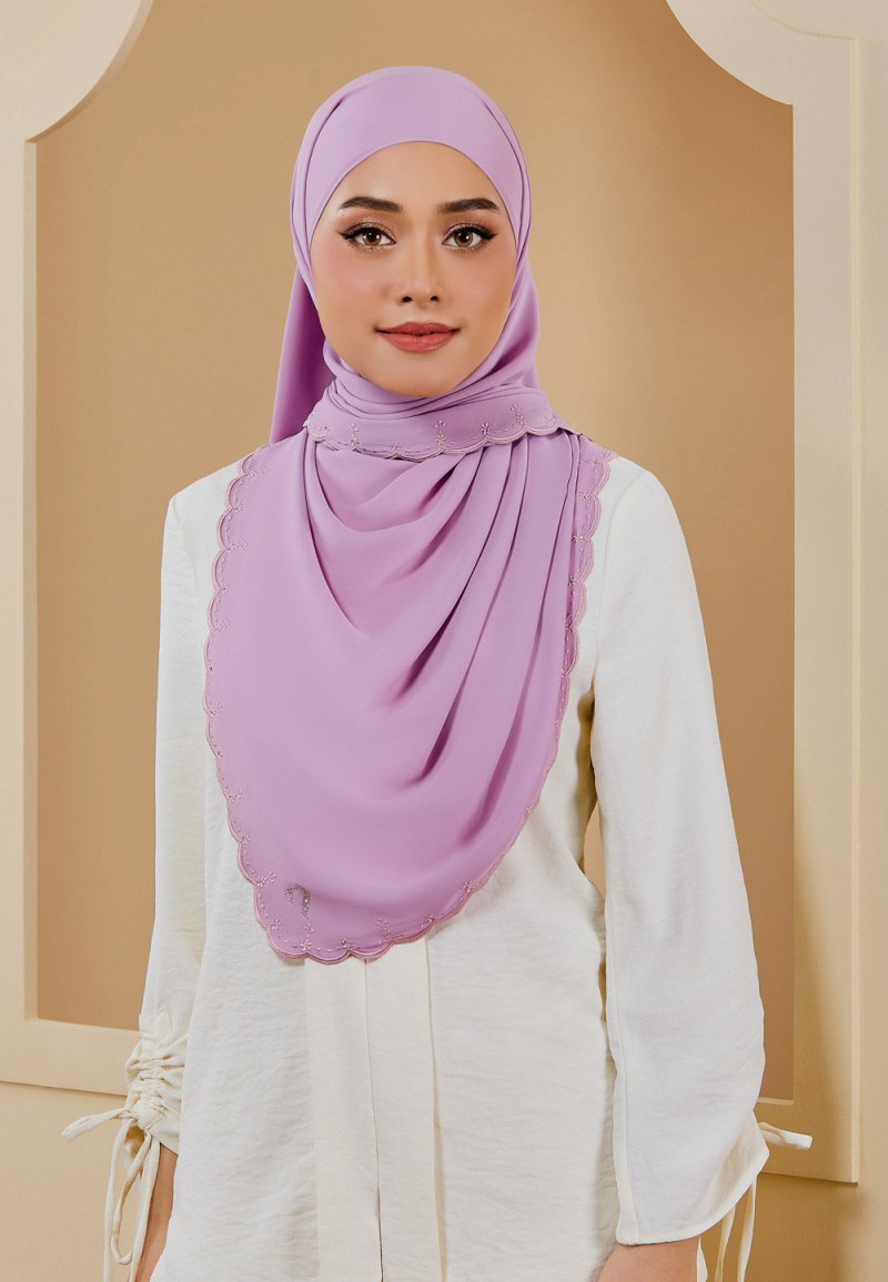 SHAWL EMBROIDERY DAHLIA