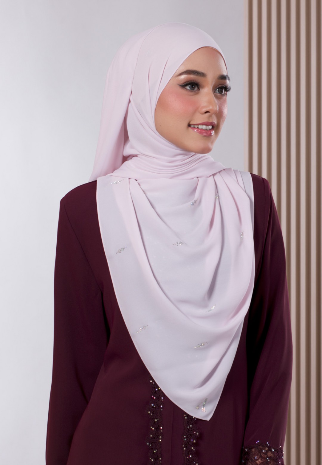 SHAWL WARDIYAH PLAIN DIAMOND 238