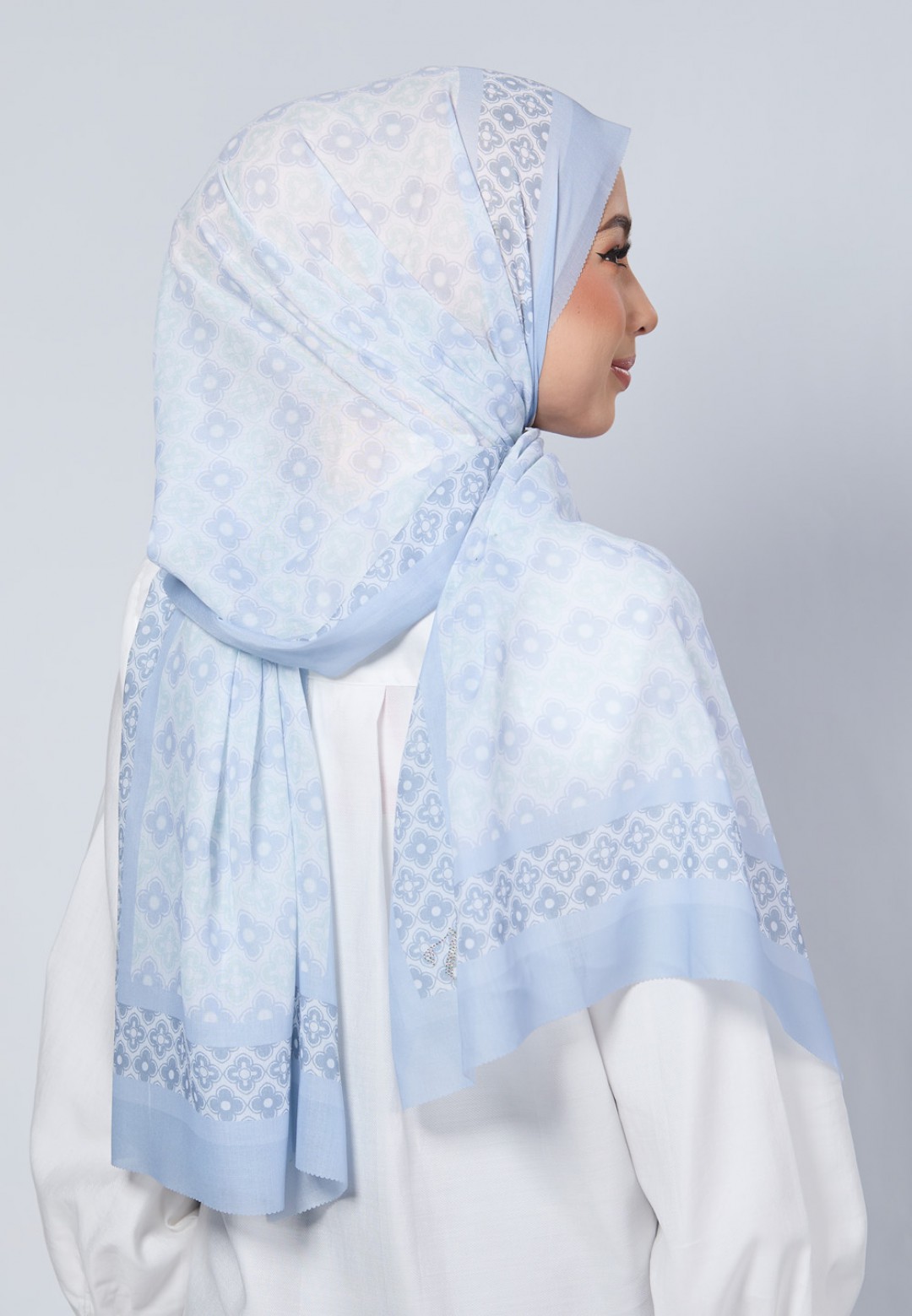 SHAWL JULIA VOILE LASERCUT
