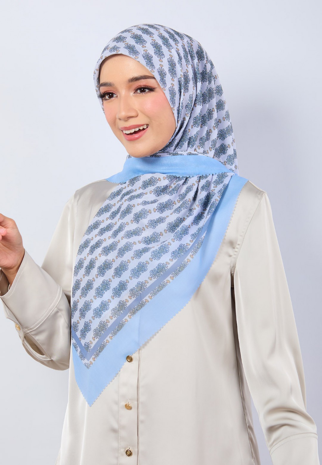 SQ MUMTAZ VOILE PRINTED LASERCUT
