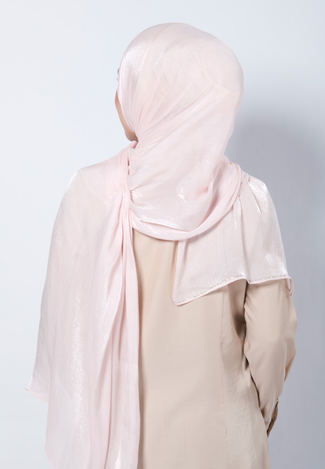 SHAWL GLISTEN SILK PLAIN DIAMOND