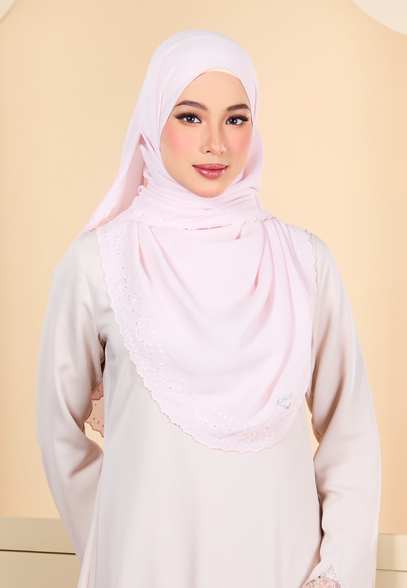 SHAWL QIRANA PLAIN EMBRODERY