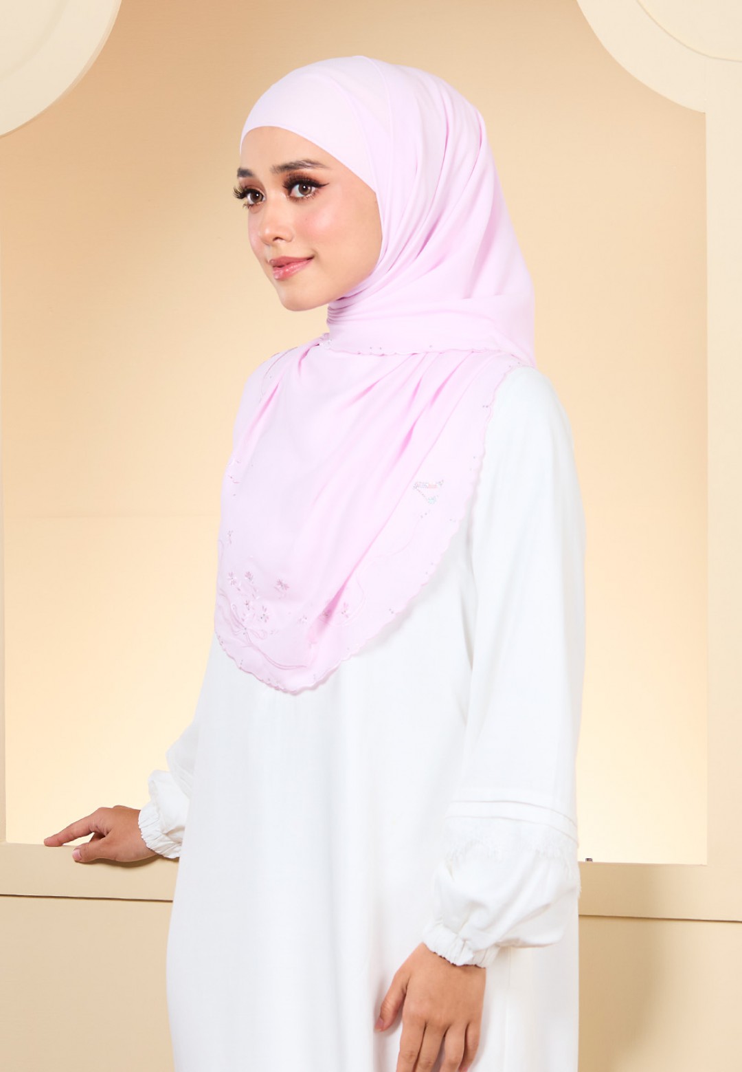 SHAWL JUITA PLAIN EMBROIDERY