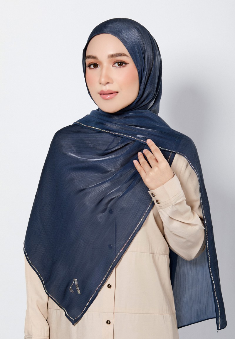 SHAWL GLISTEN SILK PLAIN DIAMOND