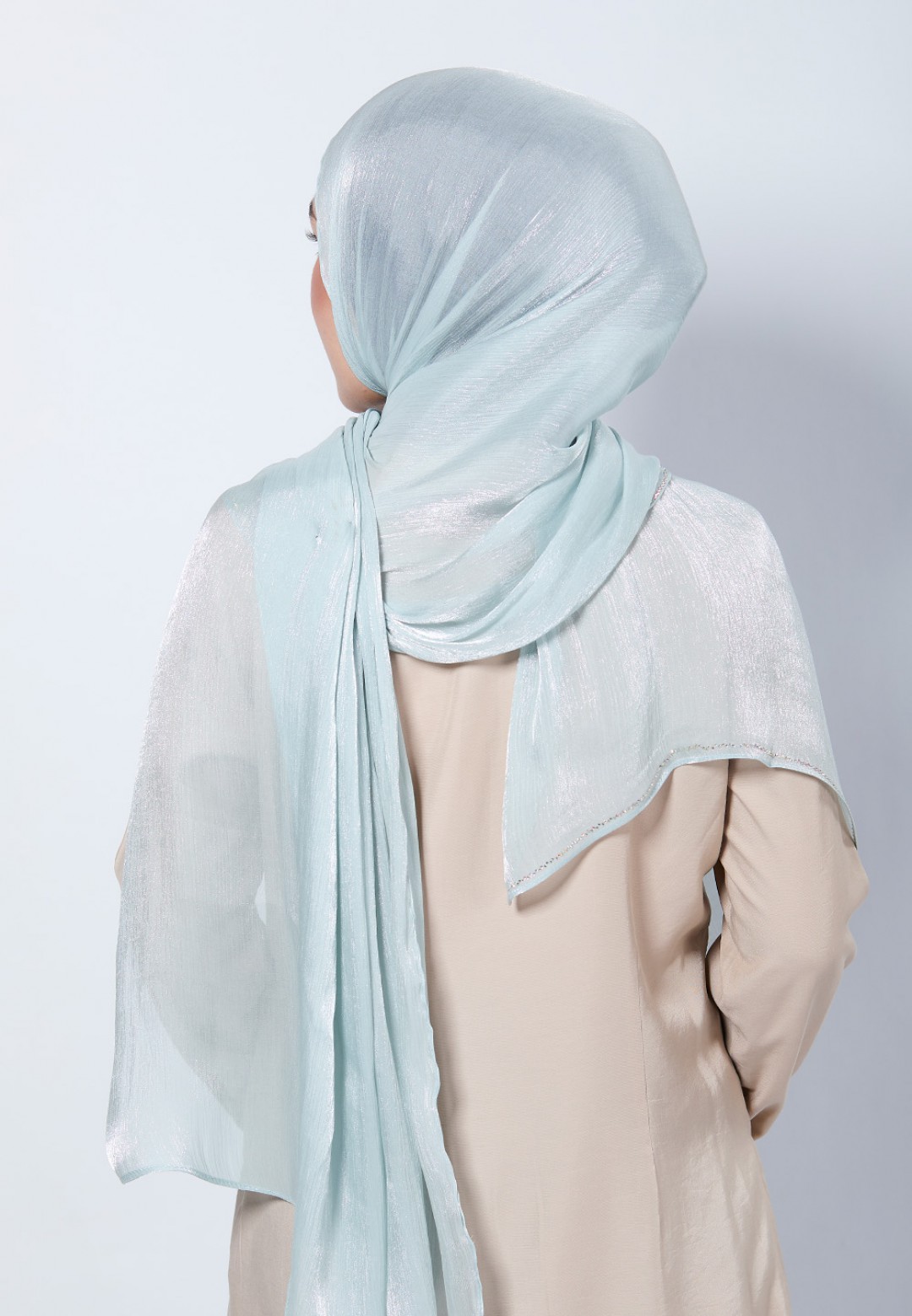SHAWL GLISTEN SILK PLAIN DIAMOND