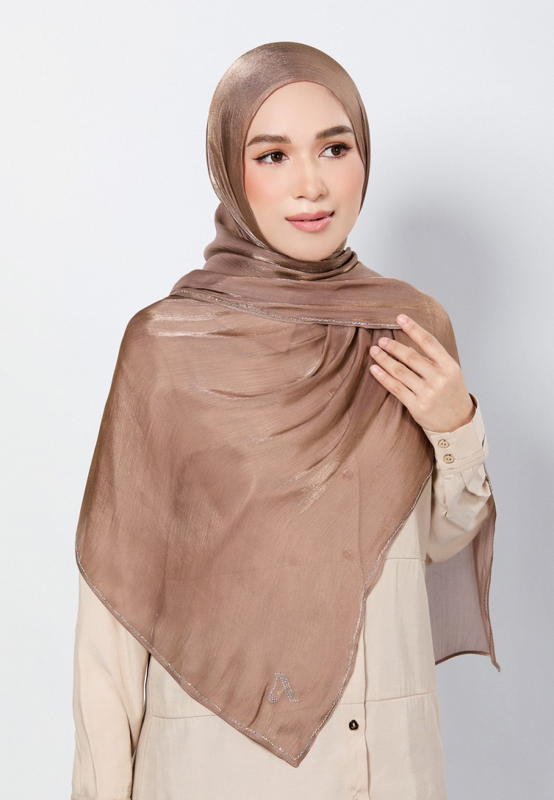 SHAWL GLISTEN SILK PLAIN DIAMOND