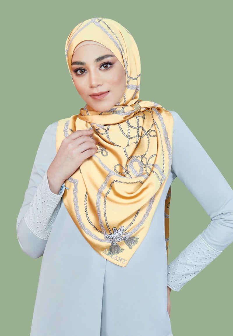 SHAWL TWIN TASSEL PTD 219