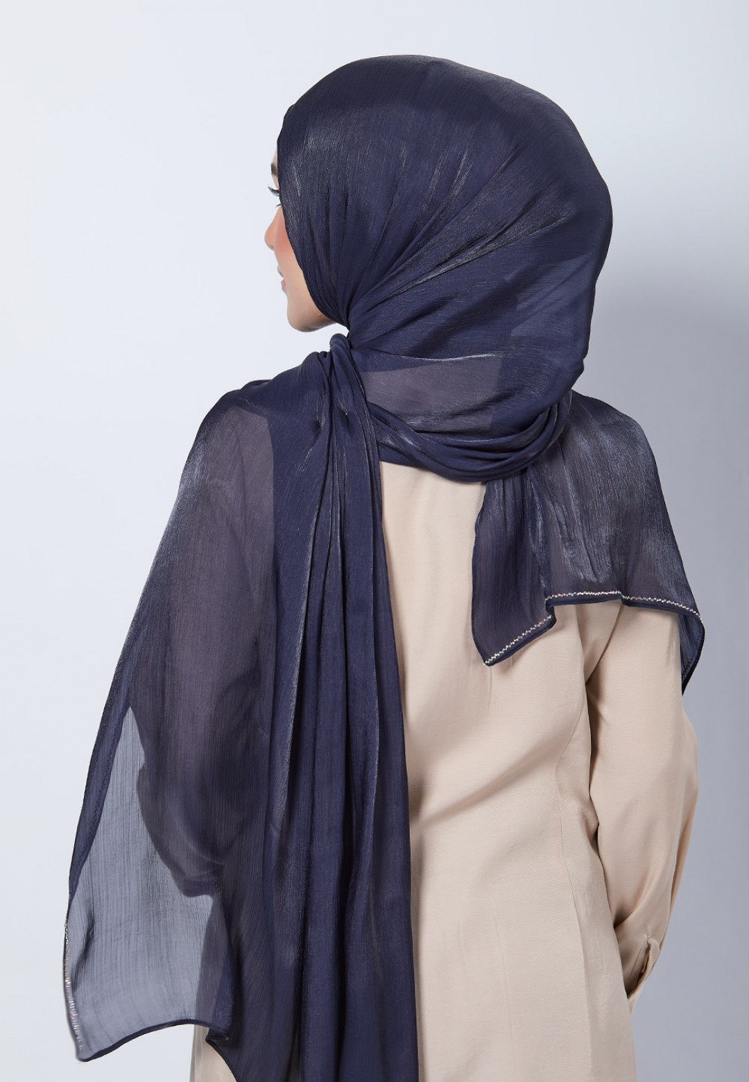 SHAWL GLISTEN SILK PLAIN DIAMOND