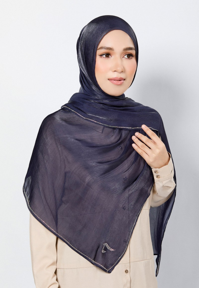 SHAWL GLISTEN SILK PLAIN DIAMOND