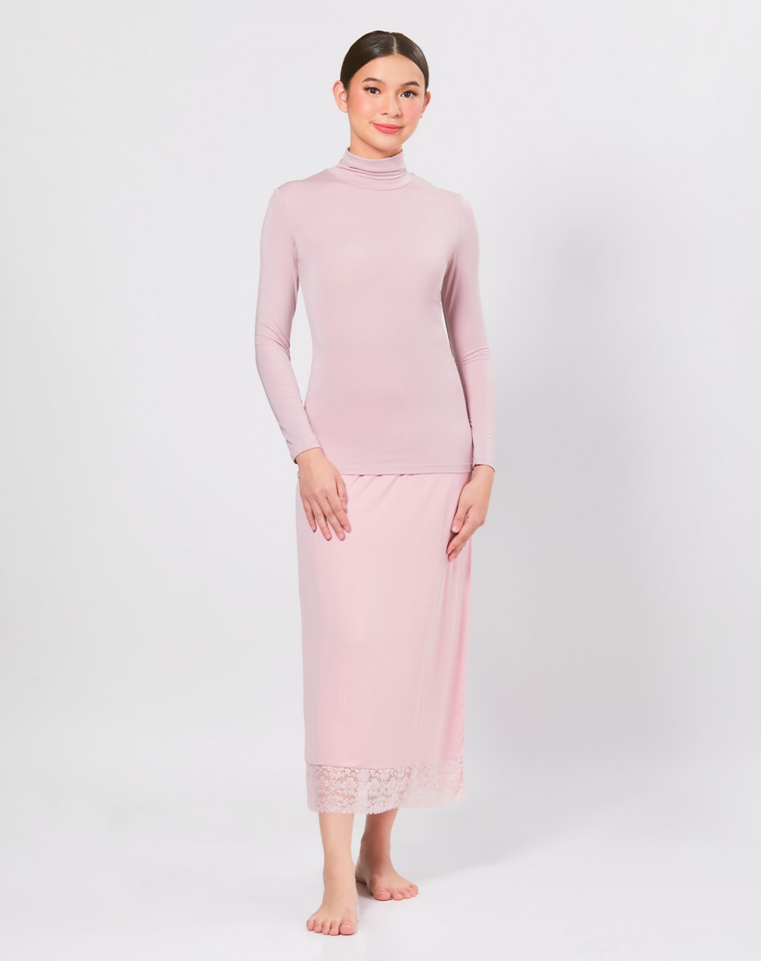 NYLA SKIRT (LACE BORDER)