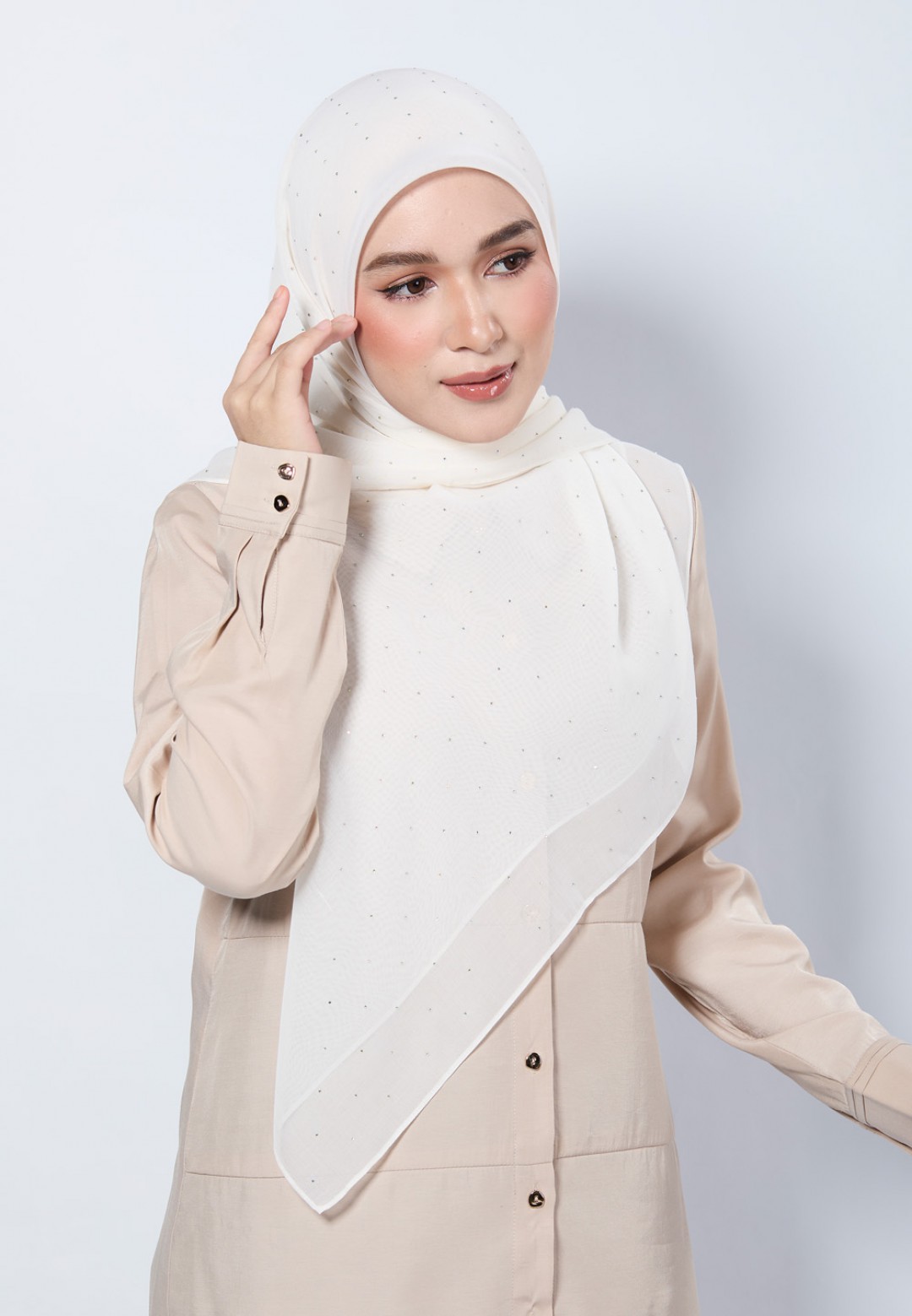 SQ FROST VOILE PLAIN DIAMOND