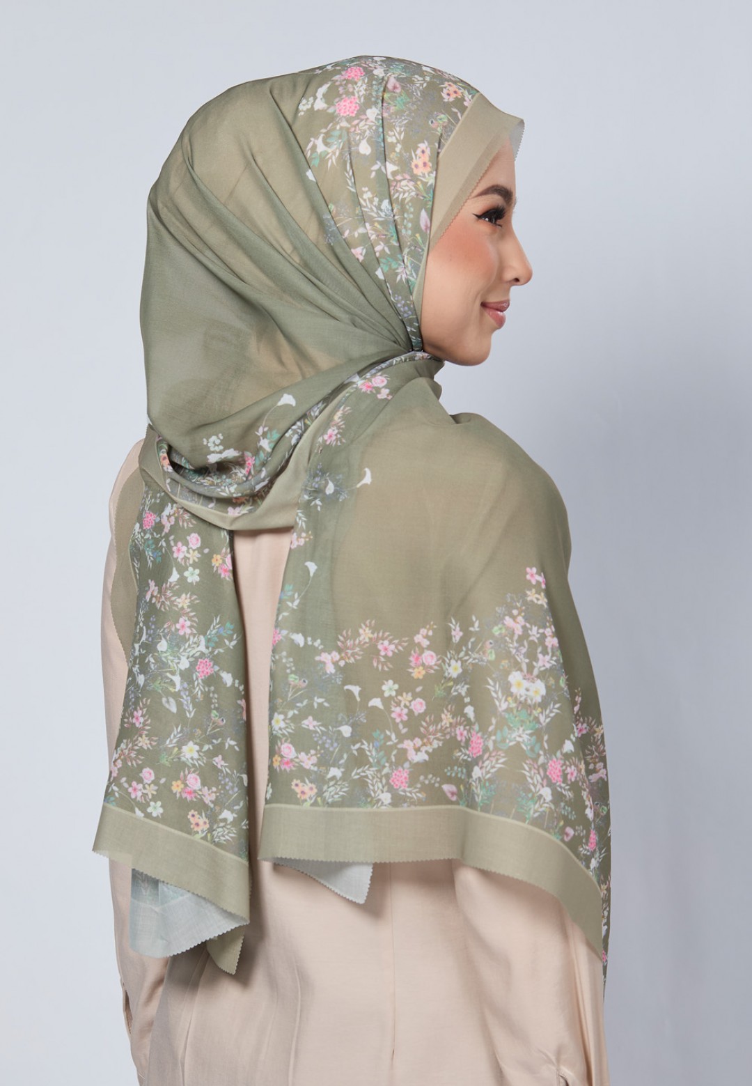 SHAWL ROYCE VOILE LASERCUT