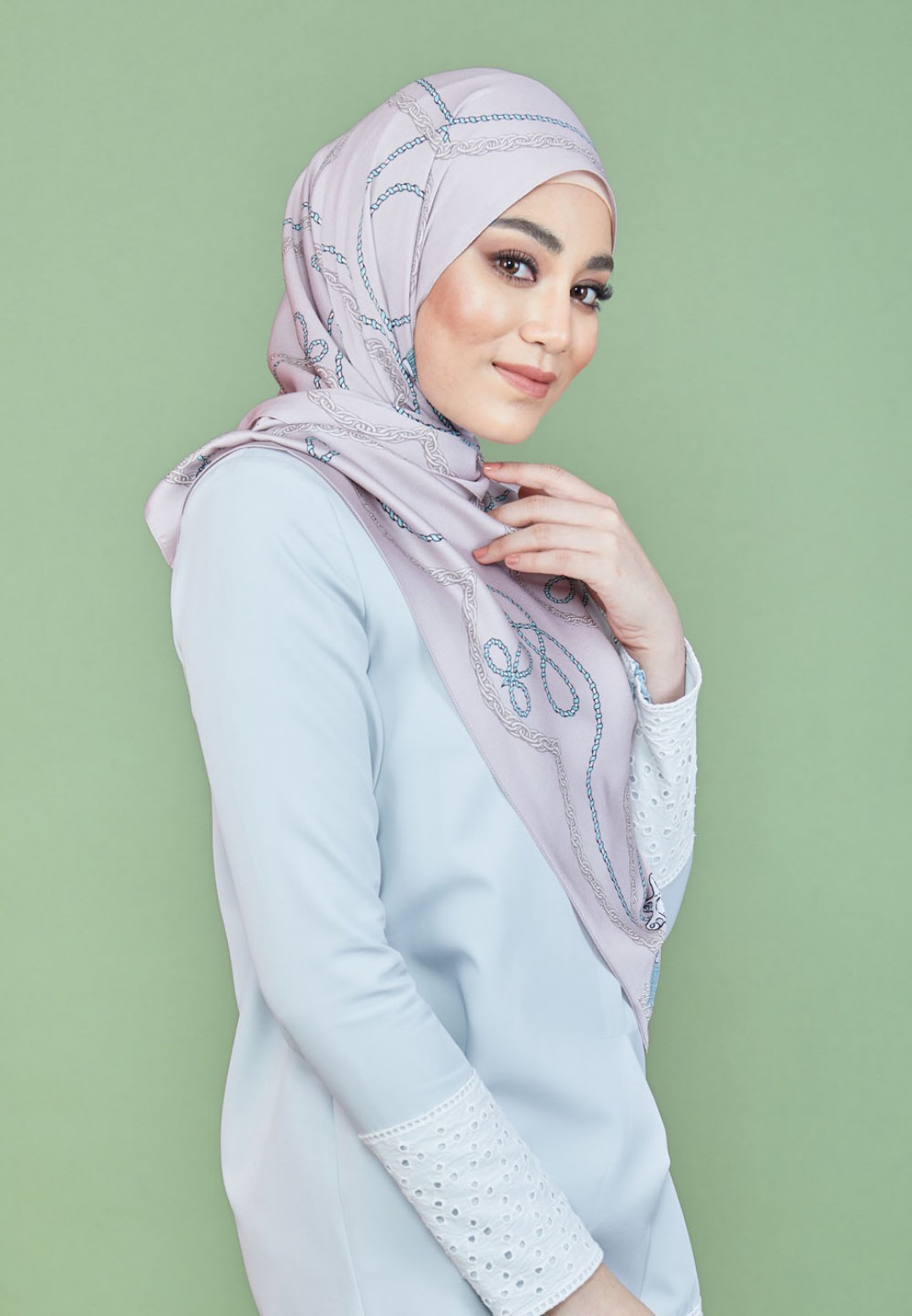 SHAWL TWIN TASSEL PTD 219