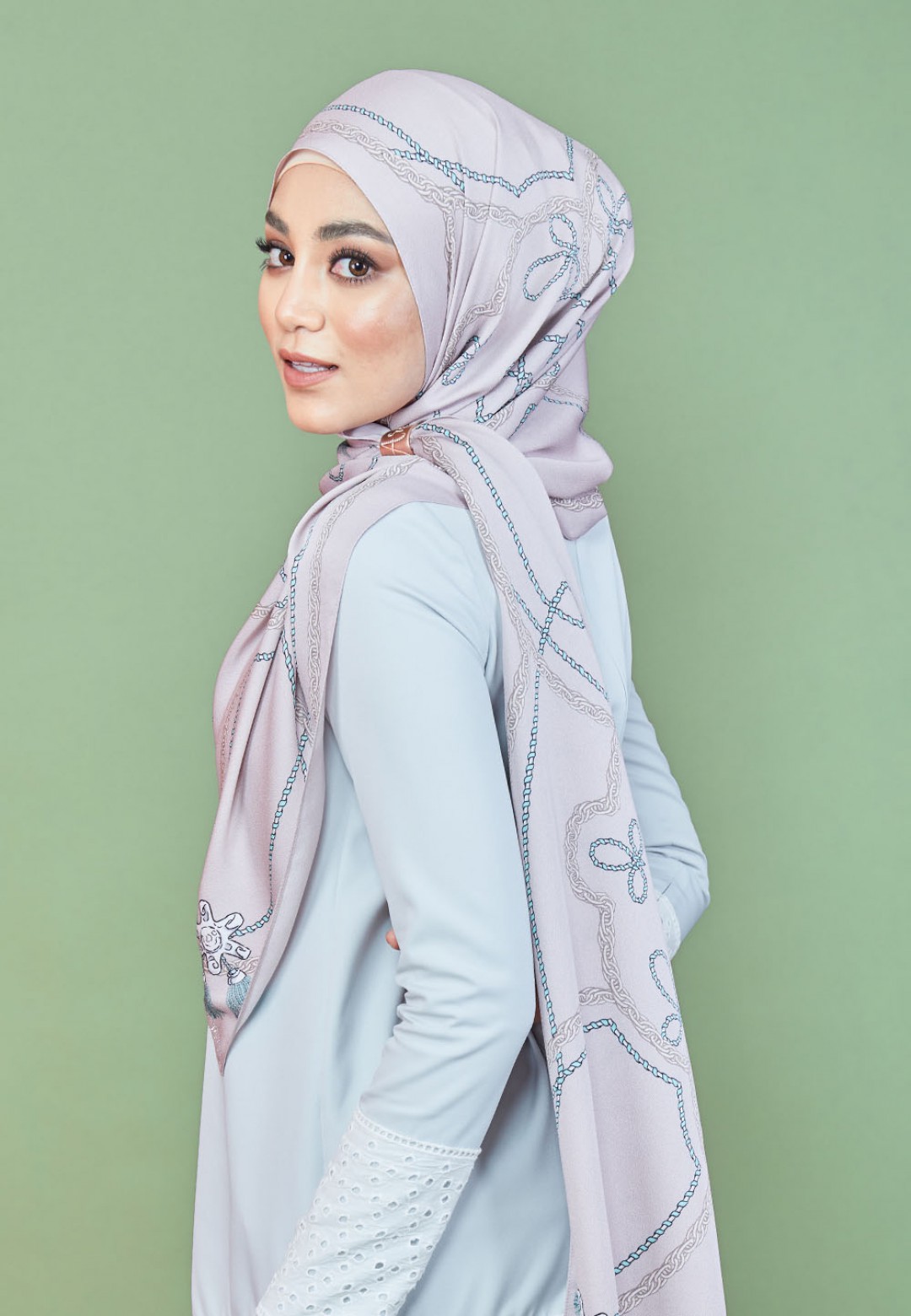 SHAWL TWIN TASSEL PTD 219