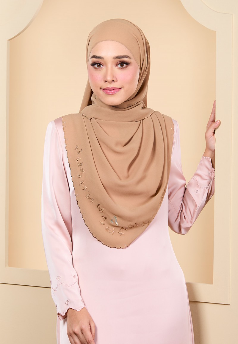 SHAWL DLUXE PLAIN EMBROIDERY