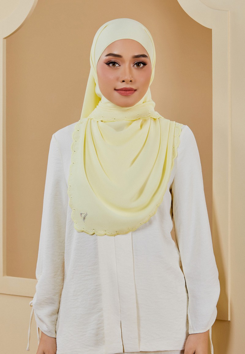 SHAWL EMBROIDERY DAHLIA