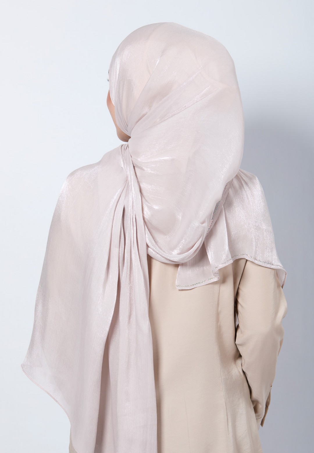 SHAWL GLISTEN SILK PLAIN DIAMOND