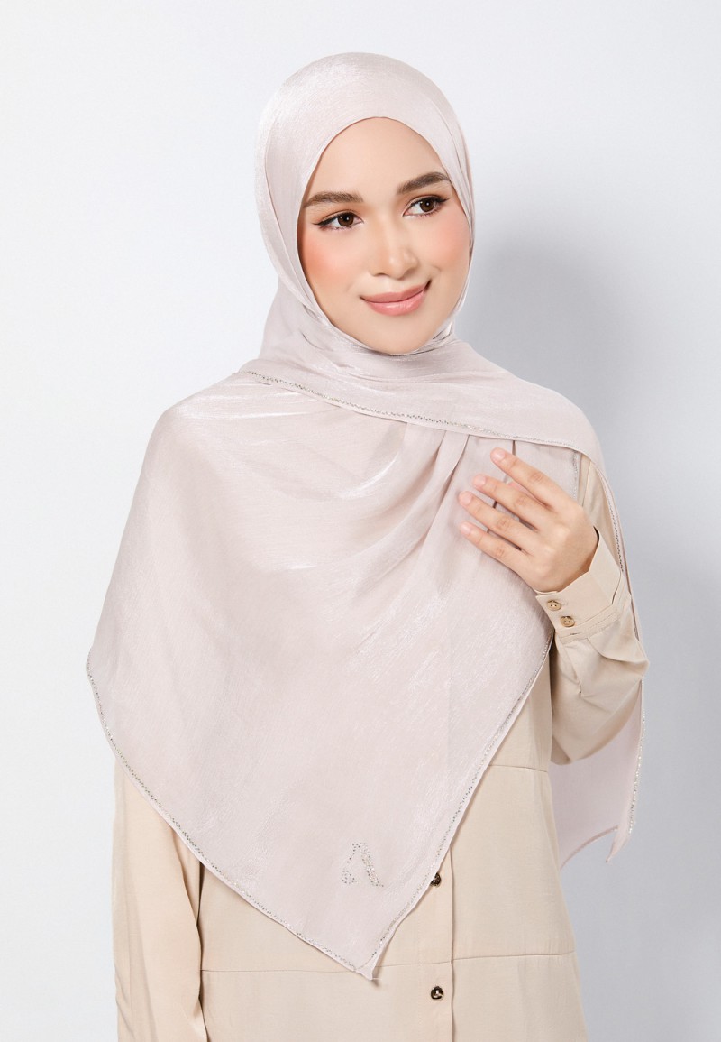 SHAWL GLISTEN SILK PLAIN DIAMOND