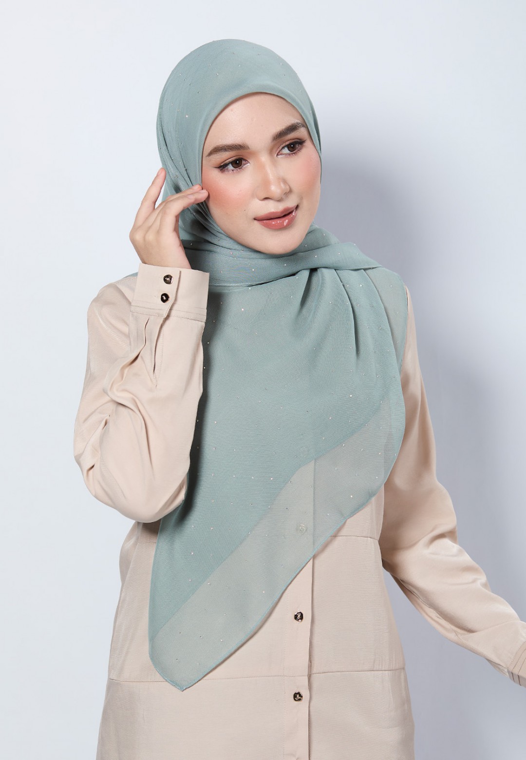 SQ FROST VOILE PLAIN DIAMOND